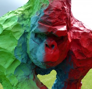 Gorilla (détail) - sculpture de Olivier Courty - crédit photo Yseult Carré        