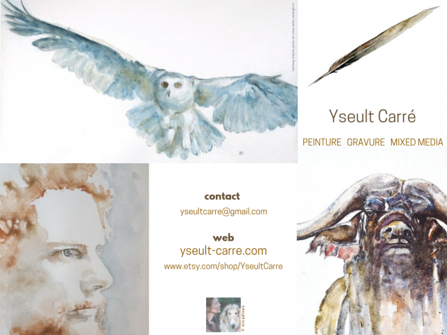 Flyer Yseult Carré peintre – 1