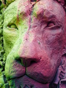 Le Lion (détail) - sculpture d'Olivier Courty - crédit photo Yseult Carré                     