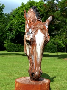 Le Cheval -  sculpture de Jurgen Lingl-Rebetez - crédit photo Yseult Carré              